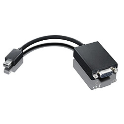 Lenovo 0A36536 adaptateur et connecteur de câbles mini-DisplayPort VGA Noir