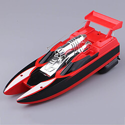 Avis 2.4g rc radio télécommande double hélice bateau de course bateau de course rtr rouge