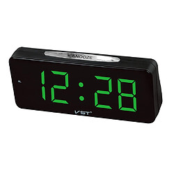 Acheter grand led affichage électronique bureau horloge numérique réveil eu plug vert