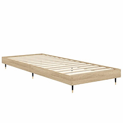 Acheter vidaXL Cadre de lit sans matelas chêne sonoma 75x190 cm