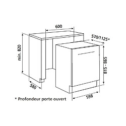 Avis Lave-vaisselle 60cm 12 couverts 49db tout intégrable - GDI6250 - GLEM