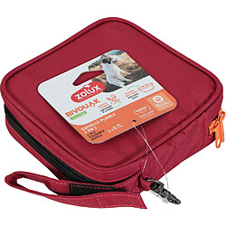 ZOLUX Gamelle pliable en silicone 2 en 1 Bivouak rouge.