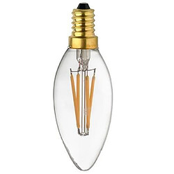 Magneticland Ampoule Lampe E14 LED Filament droits 4W classique verre clair