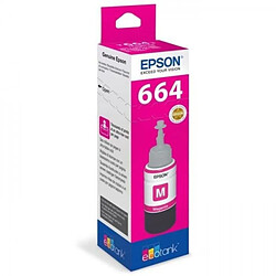 Cartouche d'Encre - Imprimante Bouteille d'encre Epson Ecotank T6643 - 70ml Magenta (C13T664340)