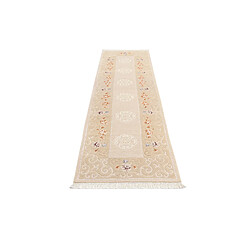 Avis Vidal Tapis de couloir en laine 295x81 brun Darya