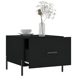 Acheter Maison Chic Lot de 2 Tables basses,Table Console pour salon noir 50x50x40 cm bois d'ingénierie -MN45041