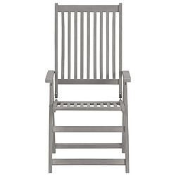 Acheter Maison Chic Lot de 2 Chaises inclinables de jardin avec coussins | chaises d'extérieur | Fauteuil Relax Bois d'acacia -GKD20365