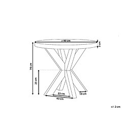 Avis Beliani Table de jardin Béton Gris OLBIA