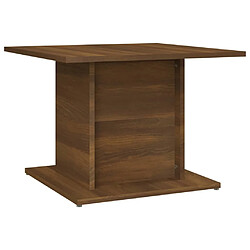 Maison Chic Tabls basse,Table Console pour salon Chêne marron 55,5x55,5x40 cm Aggloméré -MN10569