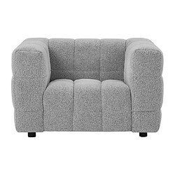 Fauteuil en tissu bouclette gris clair LERICI de Pascal Morabito