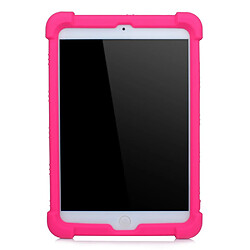 Coque en silicone Souple avec béquille rose pour votre Apple iPad Mini 3/iPad Mini 2/iPad Mini