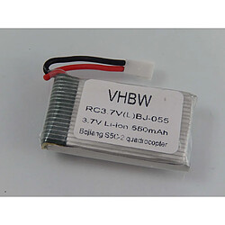 vhbw Li-Ion batterie 550mAh (3.7V) pour drone, quadrirator Bojiang S5C-2 Quadrocopter