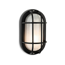 Luminaire Center Lampe sur pied extérieur Lugo Noir avec verre dépoli