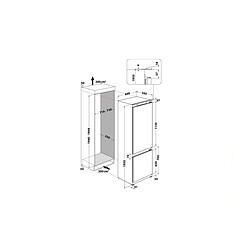 Acheter Réfrigérateur combiné intégrable à glissière 400l - SP408102FR - WHIRLPOOL