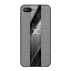 Wewoo Coque Souple Pour Xiaomi Mi 8 Lite XINLI tissu cousu Texture TPU antichoc de protection Gris