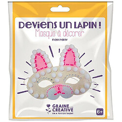 Graines Creatives Kit masque en feutrine à décorer - Lapin