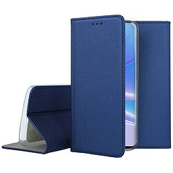 Htdmobiles Housse pour Oppo A78 5G / A58 5G - etui coque pochette portefeuille + film ecran - BLEU MAGNET