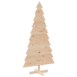 vidaXL Arbre de Noël en bois pour décoration 180 cm bois massif de pin