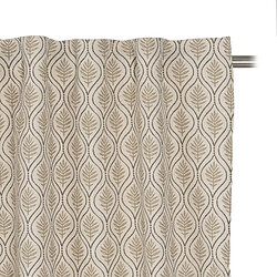 BigBuy Home Rideau Beige Imprimé 140 x 270 cm