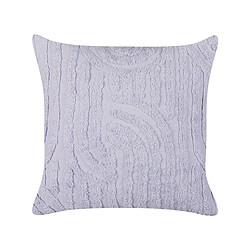 Beliani Coussin TELLIMA Coton 45 x 45 cm Abstrait Violet