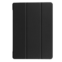 Etui en PU tri-pliure avec support pour Lenovo Tab 2 A10-30 - Noir