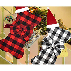 Avis C230 2PCS Chaussettes de décoration de Noël Chaussettes d'arbre de Noël ménage Pendentif Dessin animé Noël cadeau sac de cheminée pendentif