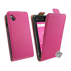 Htdmobiles Housse etui PU cuir fine pour Wiko Sunny + film ecran - ROSE