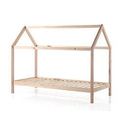 Mes Lit cabane 90x200 cm en pin naturel - STANY