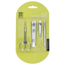 Set Manucure 4 Pièces Beauty 9cm Argent & Gris