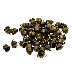 50pcs 10mm Bell End Cap Mesh Kumihimo Cord Gland DIY Making Antique Bronze