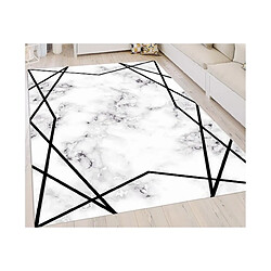 Mani Textile Tapis Croisé, Noir