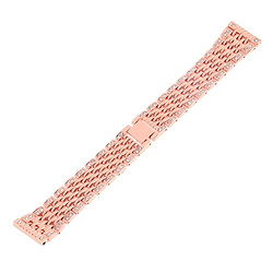 Wewoo Bracelet pour montre connectée en métal Samsung Gear S3 or rose