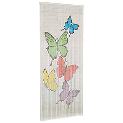 vidaXL Rideau de porte contre insectes Bambou 90 x 200 cm