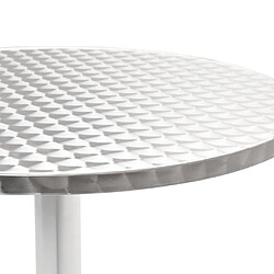 vidaXL Table de jardin Argenté 60x70 cm Aluminium