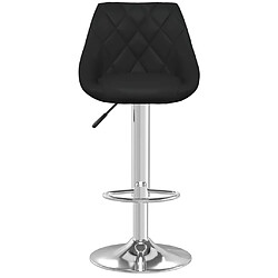 Avis vidaXL Tabourets de bar lot de 2 noir similicuir