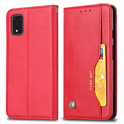 Wewoo Housse Coque Pour Galaxy S11 Plus Peau Texture Étui à Rabat Horizontale en Cuir avec Cadre Photo et Support et Fentes Cartes et Portefeuille Rouge