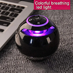 Universal Conférencier Bluetooth sans fil portable YYH-MINI, haut-parleur stéréo rechargeable avec lumière LED (rouge)