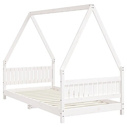 Avis Maison Chic Lit simple Cadre de lit pour enfants,Lit d'Enfant Moderne blanc 90x190 cm bois de pin massif -MN34317