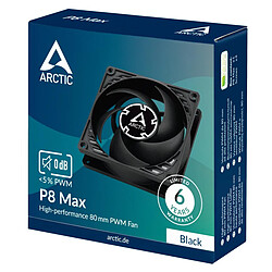 ARCTIC P8 Max - Ventilateur boîtier 8mm, noir