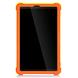 Coque en silicone souple avec béquille coulissante orange pour votre Lenovo Tab M8 8705/8505