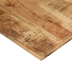 Avis vidaXL Dessus de table bois de manguier solide 25-27 mm 120x60 cm