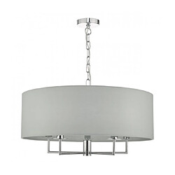 Luminaire Center Suspension Jamelia Chrome poli,gris 5 ampoules 18cm