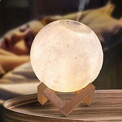 3D Moon Night Light Humidifier Touch Lamp USB Air Aroma Diffuseur 13cm pas cher