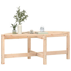 Acheter ComfortXL Table Basse 118x63x45 Cm Bois Massif De Pin