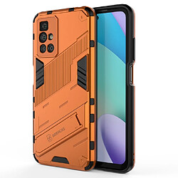 Coque en TPU antichoc, avec béquille orange pour votre Xiaomi Redmi 10 Prime/Redmi 10