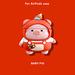 GUPBOO Airpods Coque Housse Étui Protecteur Compatible pour AirPods 3-dessin animé mignon bébé cochon amusant