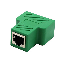 rj45 splitter adapter 1 à 2 double port femelle noir