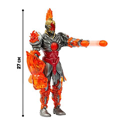 Figurine articulée - GORMITI - Gormiti avec attaque lumineuse Feu - Fireon - 27 cm - a partir de 4 ans - GRV073 pas cher