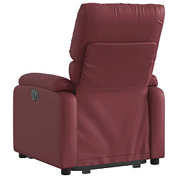 Acheter vidaXL Fauteuil inclinable Rouge bordeaux Similicuir