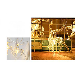 Acheter Universal Moose String Lights 6m 40led Fairy Lights Battery Operated Festive Decoration For Christmas Thanksgiving Family Party Sparkly Light